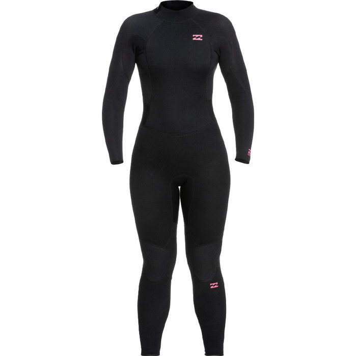2023 Billabong Womens Launch 5/4mm Back Zip Wetsuit ABJW100159 - Black